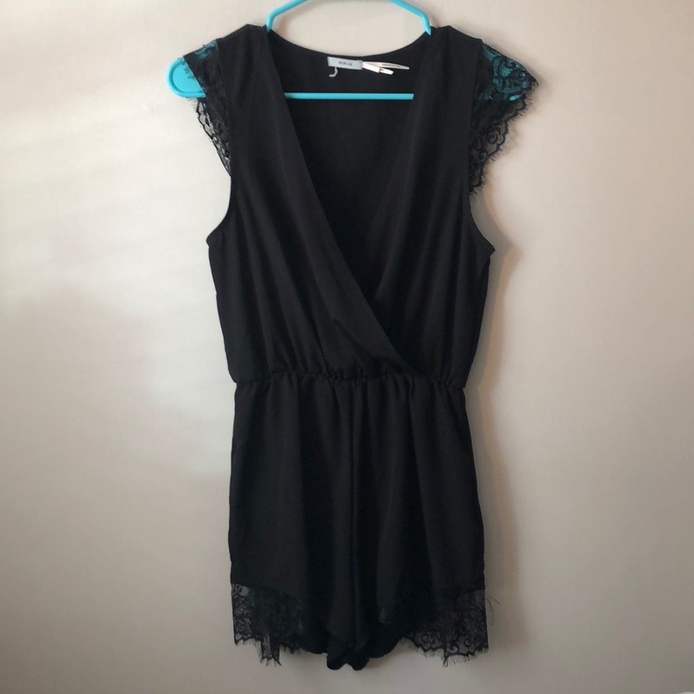 Kimchi Blue Black Lace Romper Size S
